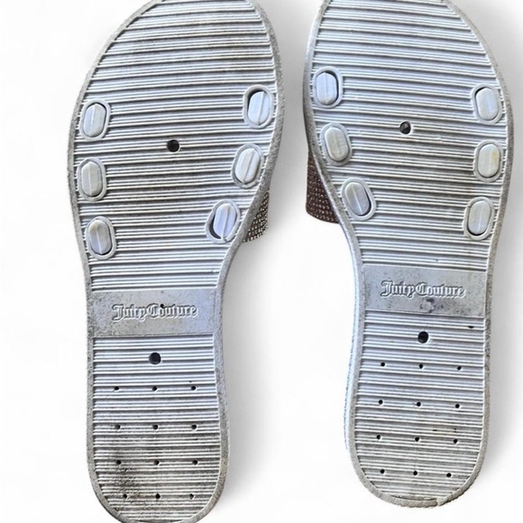 Juicy Couture Silver Slide Sandals - Picture 3 of 3